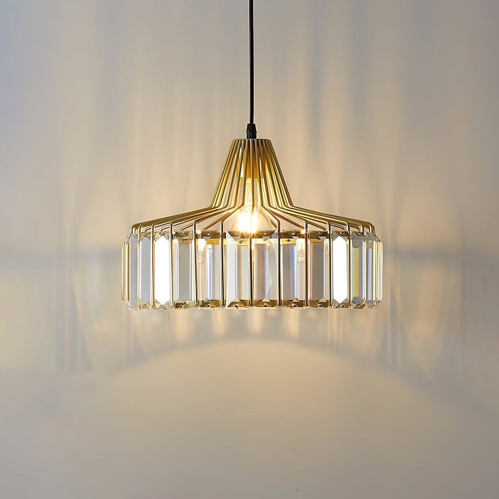 Modern Black Crystal Pendant Light | Elegant Hanging Fixture